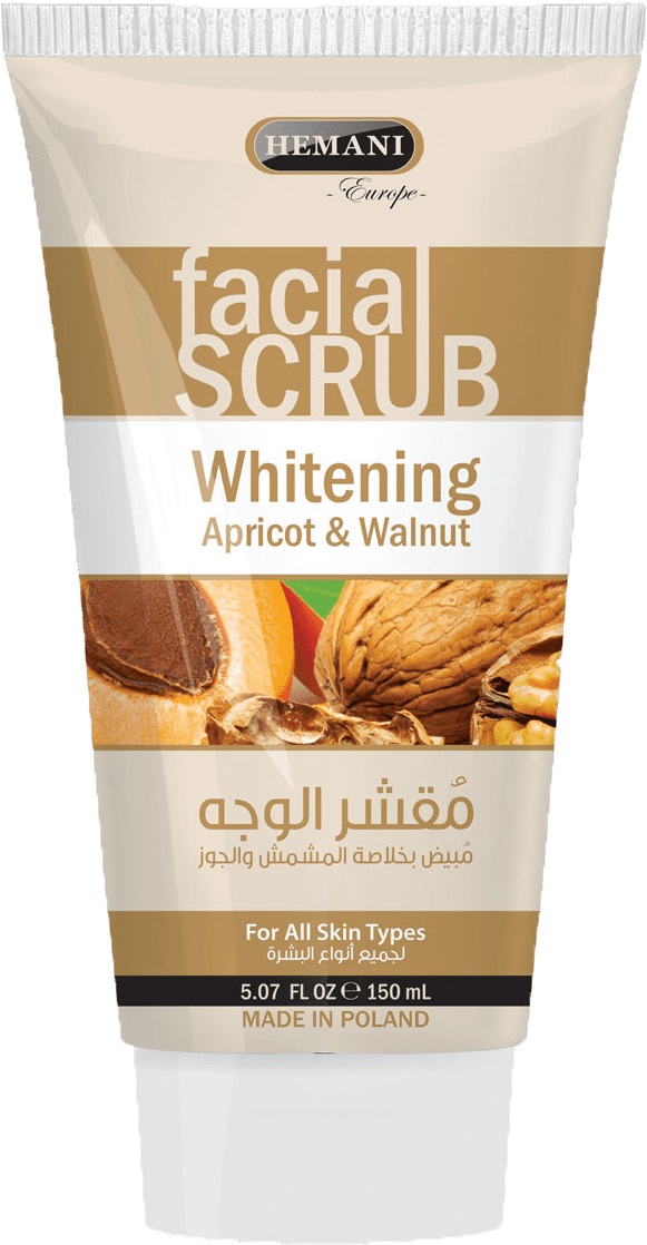 Facial Scrub 150ml - Whitening - Apricot & Walnut